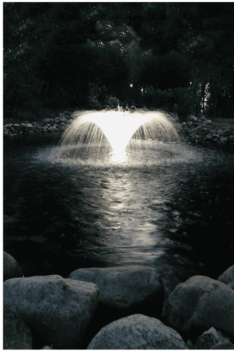 EasyPro: Starburst Mini Floating Fountain w/ Super Bright LED Light Set