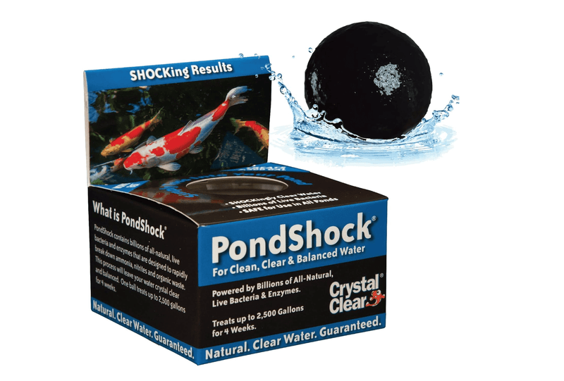 Load image into Gallery viewer, CrystalClear® Pond Shock Ball Natural Enzymes &amp; Live Bacteria, Freshwater Clarifier Shock Treatment, Muck &amp; Sludge Remover for Small Pond &amp; Outdoor Water Garden Ponds, Koi Fish &amp; Aquatic Plants Safe
